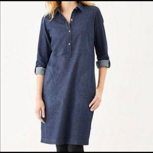 J. Jill Denim Popover Dress, size Large